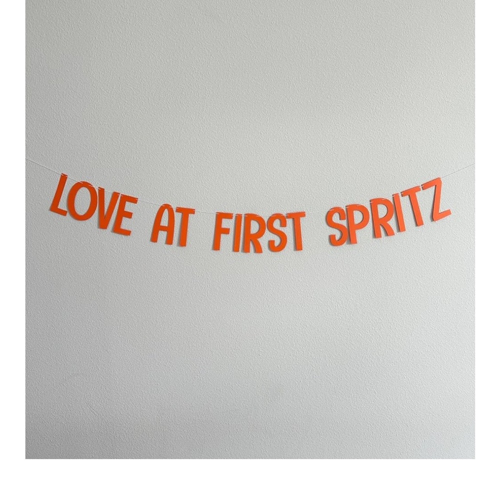 Orange Love at First Spritz Banner